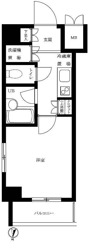 ルーブル千鳥町 304号室 間取り