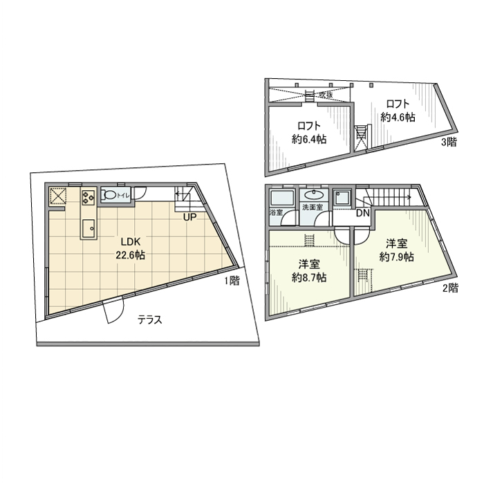 鵜の木戸建 間取り