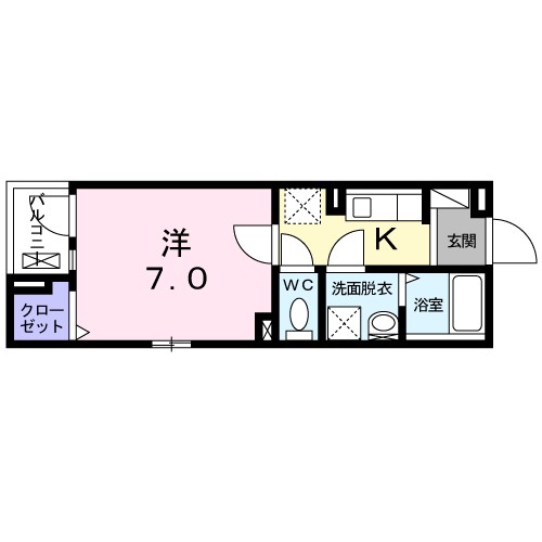 ジュネス 301号室 間取り