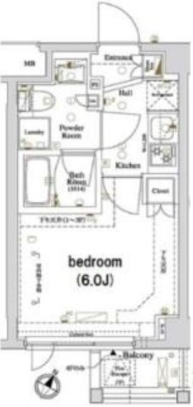 アクサス品川レジデンス 108号室 間取り