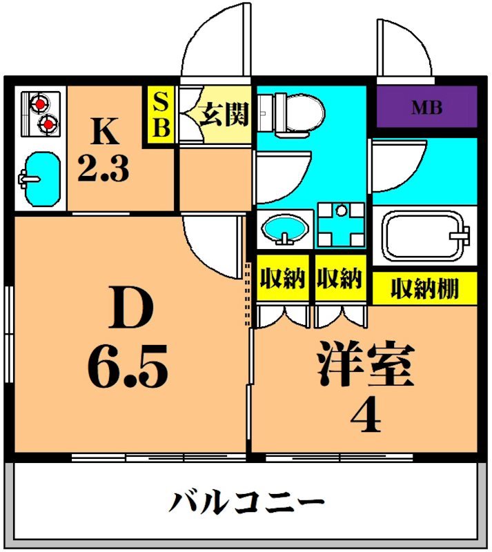 フレンシア南品川  309号室 間取り