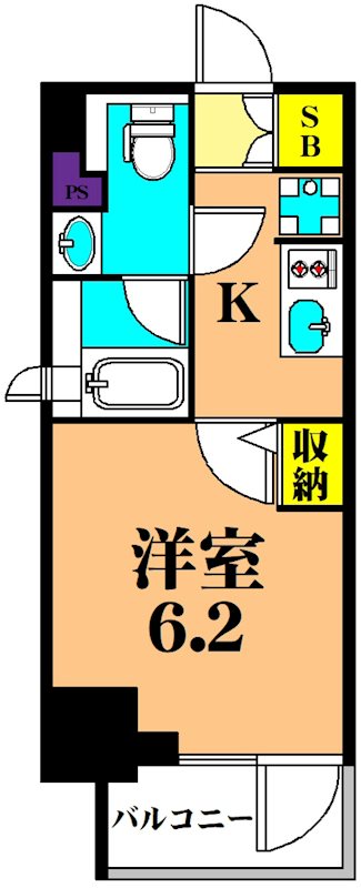 アーバネックス南品川  601号室 間取り