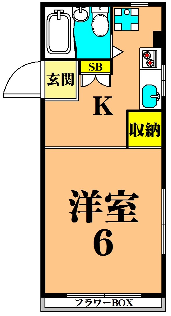 メゾン沙羅 301号室 間取り