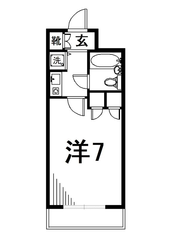 ドルチェ品川 307号室 間取り