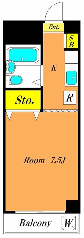 ホワイトホルン 302号室 間取り