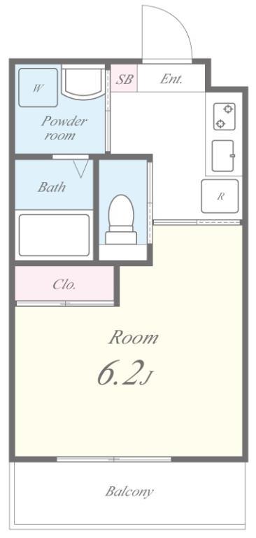 FLレジデンス品川Ⅰ 201号室 間取り