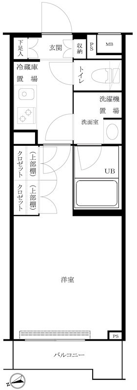 ルーブル大森西 426号室 間取り