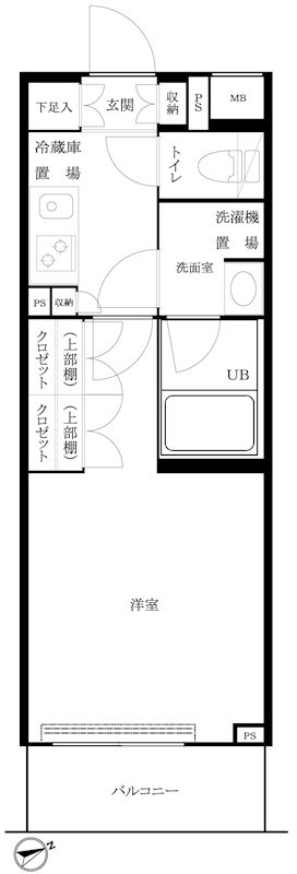 ルーブル大森西 108号室 間取り
