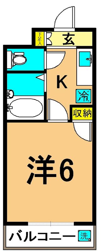 ウエノ東大井ハイツ 間取り図