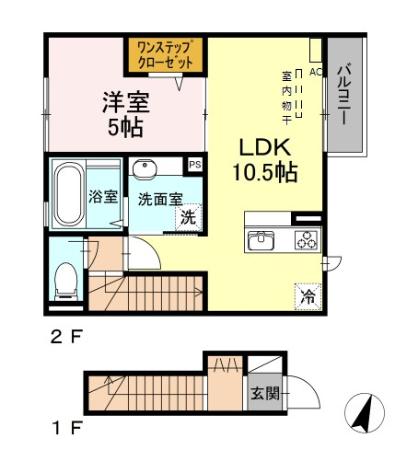 House祐天寺 202号室 間取り