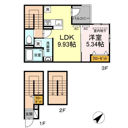 エクセリア大崎 302号室 間取り