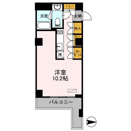 カスタリア目黒鷹番 209号室 間取り