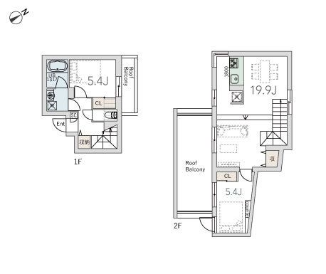 GranDuo大井町3 204号室 間取り