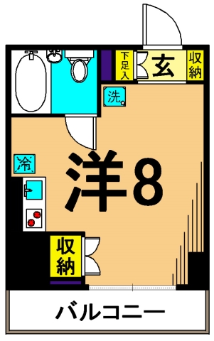 テラッサエスト 1101号室 間取り