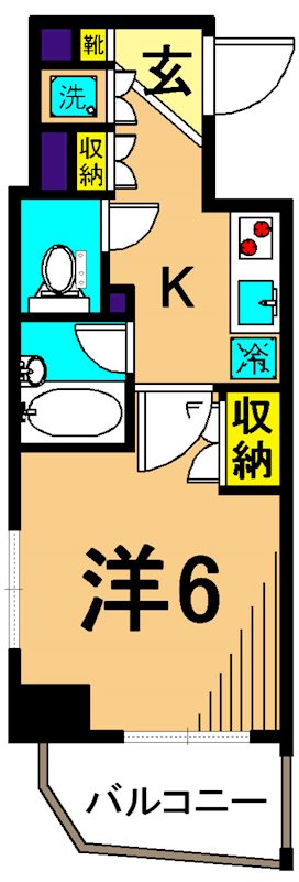 セジョリ南品川 101号室 間取り