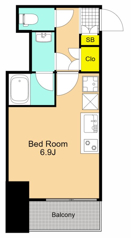 RELUXIA品川西大井 1001号室 間取り