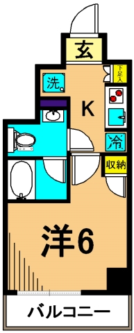 プレール・ドゥーク品川シーサイド 701号室 間取り