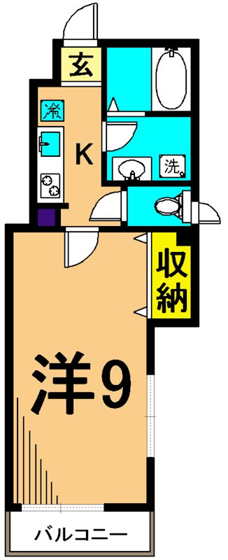 キハチレジデンス 101号室 間取り