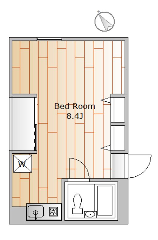 ジュネス洗足 401号室 間取り