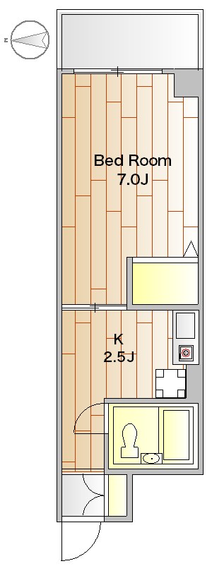 ロイヤルエクセレント学芸大 405号室 間取り