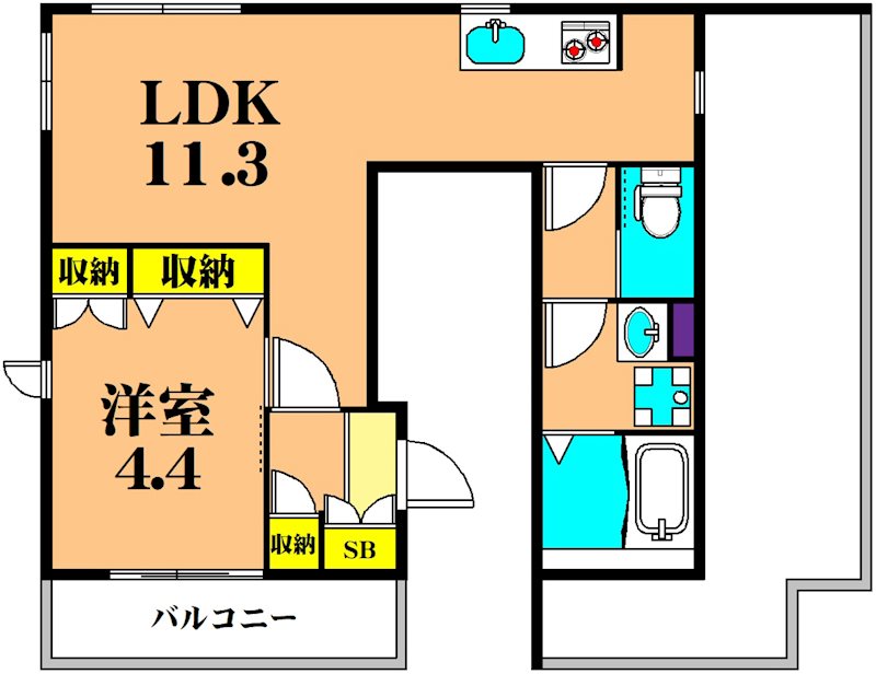 ドエルOKANO２ 301号室 間取り