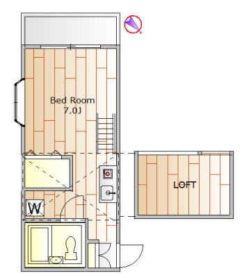 ハイツレインボー 205号室 間取り