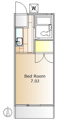 大岡山プラザ 103号室 間取り