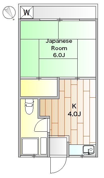 ときわ荘 203号室 間取り