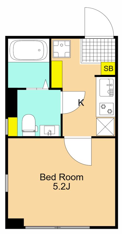 ディアコート大井町 305号室 間取り