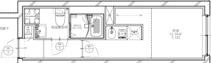 フラシア新蒲田 301号室 間取り