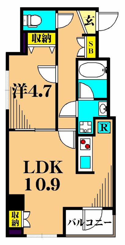 プレミアムキューブ大井町#mo 501号室 間取り