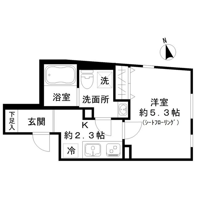 STRIPES東大井 204号室 間取り