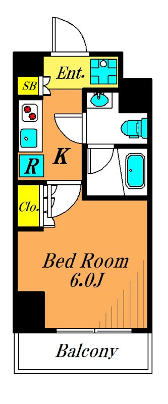 カスタリア大森Ⅱ 705号室 間取り