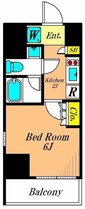 カスタリア大森Ⅱ 607号室 間取り