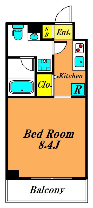 スパシエ大森エセンザ 202号室 間取り