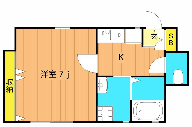 PROGRESS 101号室 間取り