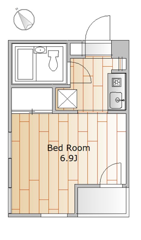 ジュネス洗足 403号室 間取り
