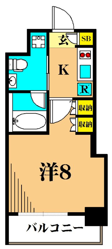 プラウドフラット南品川 間取り図