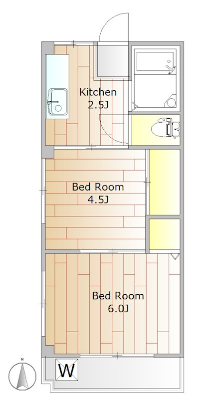 エクレールフジタ 間取り図
