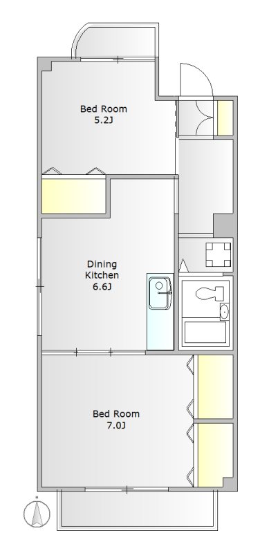 仙台坂アルカディア 間取り図