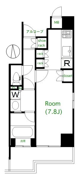 パレステュディオ上池台 間取り図