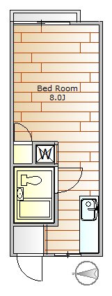 アイエスハイツ 間取り図