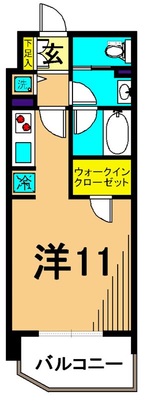 レジディア大井町Ⅱ 間取り図