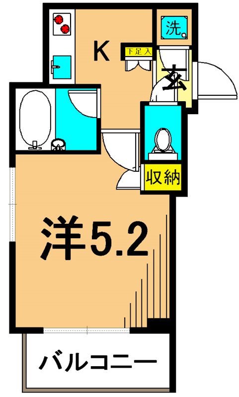 パレ・ホームズ大井町 306号室 間取り