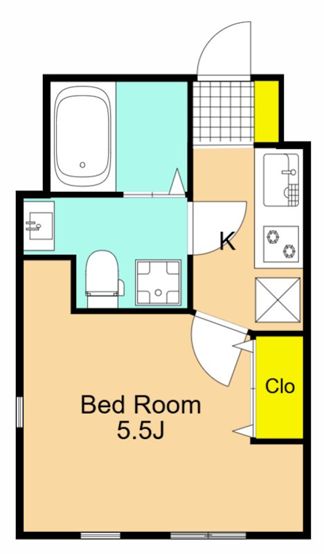 STRIPES東大井 403号室 間取り