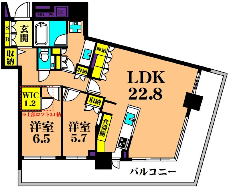 パークタワー東雲 間取り