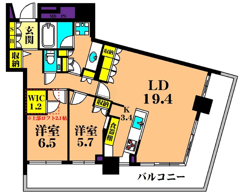 パークタワー東雲 間取り