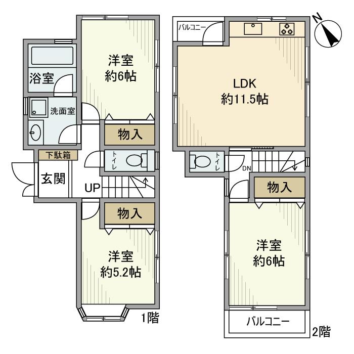 東雪谷戸建 間取り