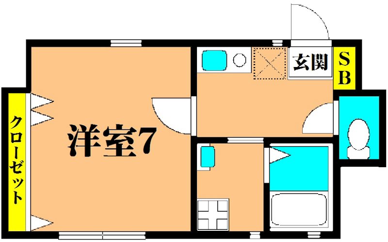 PROGRESS 101号室 間取り