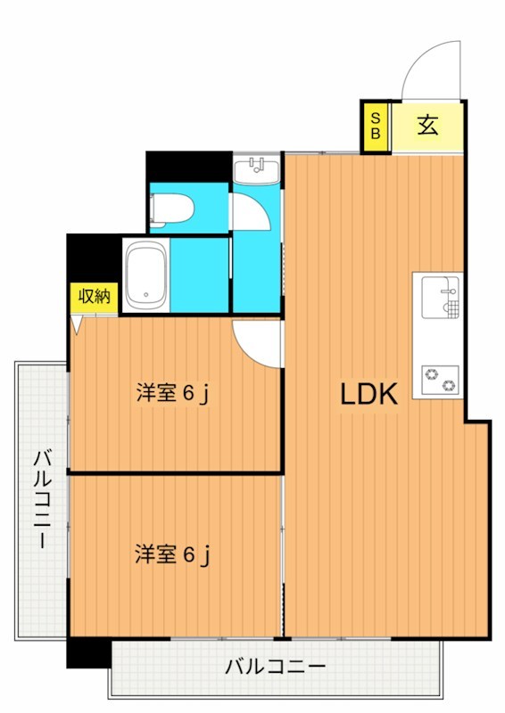 パラスト品川 906号室 間取り